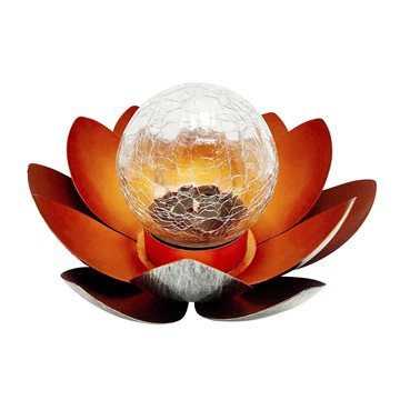 Dekorativ skulpturel solcellelampe - Lotusblomst #GL1016EZ  